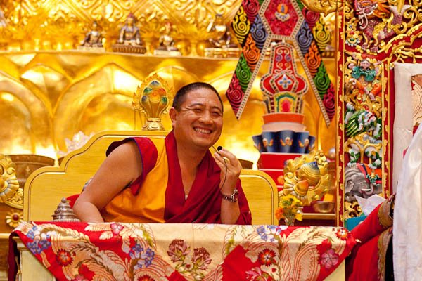 Rabjam Rinpoche on Throne